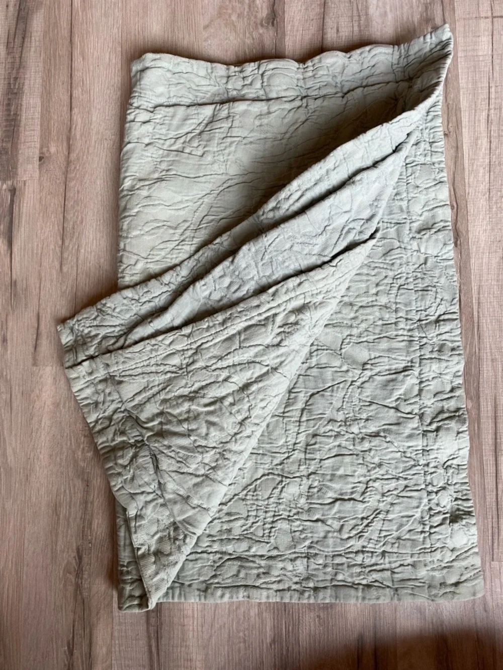 Pottery Barn Sage Green Quilted Throw